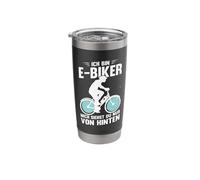 Bicycle Ich Bin E-Biker Mich Siehst Du Nur Von Hinterten MTB Stainless Steel Insulated Tumbler
