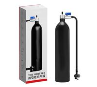 Bicycle Inflator - Compact Bicycle Pump Bottle, Tyre Booster Bottle, 200 psi Aluminium High Pressure Tank, Portable Tyre Compressor Pump, Vacuum Inflator, Quick Air Inflation Tool for Mountain and