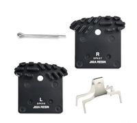 Bicycle J02A Metal and Resin Disc Brake Pads with Heat Dissipation Fins Compatible for Shimano-BR-M9000 M9020 M987 M985 M8000 for Strong Quiet Braking Performance 1 Pair Black
