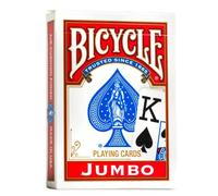 Bicycle Jumbo index Playing Cards, 1 Deck, Red or Blue (Colour Will Vary), Air Cushion Finish, Professional, Superb Handling & Durability