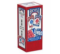 Bicycle Jumbo Playing Cards, 12-pack Red/Blue