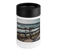 Bicycle Leaning On Fence Can Cooler 12oz Insulated Stainless Steel Cooler Can Cover Stainless Steel Drinking Holder Gifts for Men Women Birthday Christmas