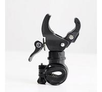 Bicycle Light Holder, 360-Degree Rotating U-Clamp | Secure Anti-Slip Cycling Accessory for Night Riding and Outdoor Sports Activities in Black Colour