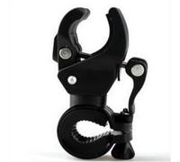 Bicycle Light Holder, 360-Degree Rotating U-Clamp | Secure Anti-Slip Cycling Accessory for Night Riding and Outdoor Sports Activities in Black Colour