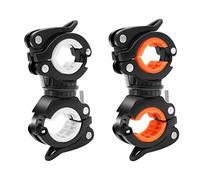 Bicycle Light Holder, Pack of 2 Bicycle Torch Holder 360 Degree Rotatable Universal Bicycle Lamp Holder for Mountain Bike and Bicycle LED Light Holder, Action Camera, GPS and Others