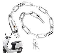 Bicycle Lock Chain, Robust Bicycle Lock, Anti-Theft Steel Bicycle Lock, Chain Lock with Keys - Robust Security Chain, Extra Long Bicycle Accessories for the Door
