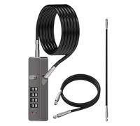 Bicycle lock combination cable weatherproof not cut and a strong protective layer. It is a shock resistant and secures itself under conditions