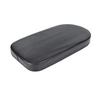 Bicycle Manned Cushion, Black PU Bike Rear Saddle Seat Cover Cushion with Elastic Fastening Belt, Wide Soft Pad Bicycle Accessory for Road Bikes, 12 x 5.9 x 1.4 in