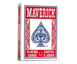 Bicycle Maverick Cards - Red Deck - Standard Index Poker Size