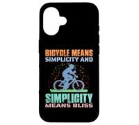 Bicycle means simplicity and simplicity means bliss - Biker Case for iPhone 16