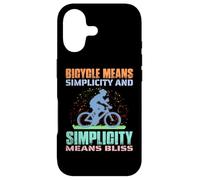 Bicycle means simplicity and simplicity means bliss - Biker Case for iPhone 17