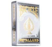 Bicycle Metalluxe Silver Playing Cards - Premium Metal Foil Finish - P