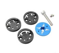 Bicycle Meter Installation Accessory Aluminium Headset Converter & Holder for Wahoo or For Garmin Models (Blue)