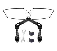 Bicycle Mirror, 360° Rotatable Lens for Cycling on Road - Shockproof Handlebar Mount for Mountain Bike, Road, Beach, Terrains, Travel, Fitness,