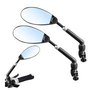 Bicycle Mirror for Handlebars, Rear View Mirror for Mountain Bike and Road Bike, Extendable Shockproof Accessories for Bicycle, Mountain Bike, Terrain, Side View