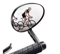 Bicycle Mirror for Handlebars - Wide Angle and 360 Degree Rotatable - Handlebar End Mirror for Mountain Bike and Road Bike | For Urban Roads Mountainous Areas City Tours Adventure Men Women