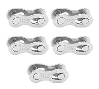 Bicycle Missing Link Quick Release Rustproof Steel Bike Chain Link Durable Corrosion Resistant Easy Installation for Cycling Enthusiasts 5 Pairs (11 Speed)