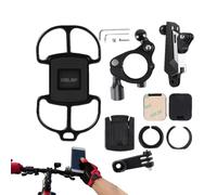 Bicycle Mobile Phone Holder - 360 Degree Rotatable Adjustable Universal Mounting Clip,Handlebar Phone Holder For Rides Commuting Navigation Video Calling Recording Live Stream Travel,For N