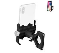 Bicycle Mobile Phone Holder Rotating Mobile Phone Holder Aluminium Alloy for Bicycle, Bicycle Phone Holder for Handlebars, Universal 360 Rotating Motorcycle Phone Holder, Motorcycle Phone Holder for
