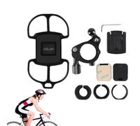 Bicycle Mobile Phone Holder, Universal Adjustable Shock Absorbing Holder, Bicycle Mobile Phone Holder for Handlebars, for Driving, Travel, Navigation, GPS Display, Video Recording, Live Streaming and