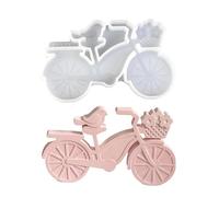 Bicycle Mold | Bird on Bike Design Reusable Mould,Non-Stick Candle Making Molds - for Crafting, Resin Casting, Candle, Wax, Home Decor