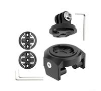 Bicycle Mount Out Front Mount for Garmin for Bryton for Wahoo (+ Camera | Aluminium alloy, dual screw fixation, compatible with Dahon, vibration-free, painted black