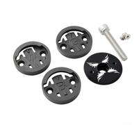 Bicycle Mounting Solution Stylish Aluminium Converter & Fixed Base Holder Designed to Fit Both For Wahoo & For Garmin Meters (black)