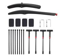 Bicycle Mudguards - Secure Cover with Adjustable Extension Bar - Bicycle Mud Flap Set - for Mountain Biking and Road Cycling, Cycling, Commuting, Rain and Mud, for Outdoor Use