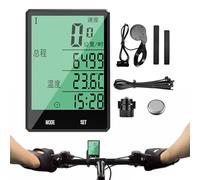 Bicycle Odometer - Backlit Digital Speedometer, Digital Bicycle Computer with 7.1 cm LCD Display and Backlight | for Cyclists and Night Drivers