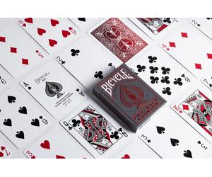 Bicycle Official METALLUXE RED Playing Cards. Deck/Poker/Magic/Magician