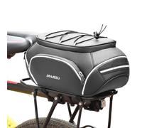 Bicycle Panniers - Large Capacity Reflective PU Accessory Carrier - Bicycle Baskets with Hard Shell for Road and Mountain Cycling, Electric Scooter,