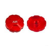 Bicycle Part Front Fork Cap Protector Gas Valve Cover Compatible with Mountain Road Bikes Lightweight Aluminum (Red)