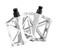 Bicycle Pedal Anti-Slip Bearing Light High Strength Pedals Wide Platform Mountain Bike Part Accessories Bicycle Pedals(WHITE)
