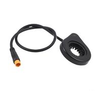 Bicycle Pedal Assistance Sensor with 12 Magnets and Double Hall Effect for E-Bike, Waterproof PAS Sensor Made of ABS, Easy Installation with 1 m Cable