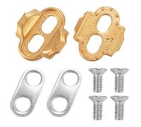 Bicycle Pedal Cleats, With 2.2mm Adjustment Brass Construction, With Gaskets Screws, For Eggbeater Candy Mallet Pedals