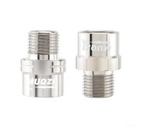 bicycle pedal extender for crank axle extension, designed to improve leverage and reduce shoe friction, made with chrome steel and detailed finishing (Silver)