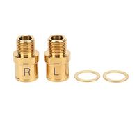 Bicycle Pedal Extenders, Titanium Alloy Bicycle Pedal Extended Spindle 20mm Pedal Spacer for Mountain Bike (Gold)
