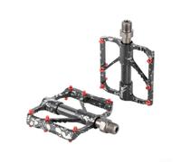 Bicycle Pedals Aluminum Alloy CNC Sealed Bearing Triple | Cycling High Performance Stable Riding Platform for durable Lightweight Design Easy Installation Black
