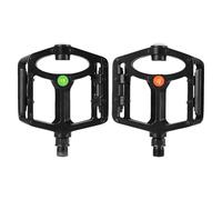 Bicycle Pedals - Aluminum Non-Slip Part - Flat Bike Pedals with LED Light - for Cyclists Riders Outdoor Road Mountain Riding Cycling