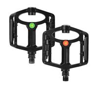 Bicycle Pedals, Extra Wide Non-Slip Flat Part | Flat Bike Pedals with Built-in LED Lighting, for Cyclists, Road and Mountain Cycling, Outdoor Use