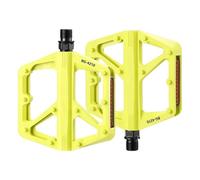 Bicycle Pedals - Flat Road Bike Pedals, Non-Slip Design with Reflective Strips, Replacement Pair | Commuting Training, Outdoor Indoor Cycling, Safe Travel in the City, Lightweight Pedal Equipment