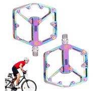 Bicycle Pedals - Replacement Part with DU Bearings Lightweight and Flat,Wide Pedals for Mountain Bicycles | for Outdoor Use Hiking Cycling Training Travel Men Women