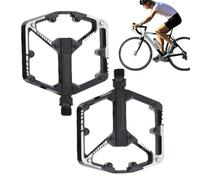 Bicycle Pedals | Replacement Part with DU Lightweight Flat Bearings - Wide Pedal for Mountain and Road Bicycles | For Men and Women, Training, Outdoor Cycling, Hiking