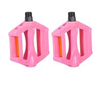 Bicycle Pedals with Antislip Design, Pink Plastic Iron