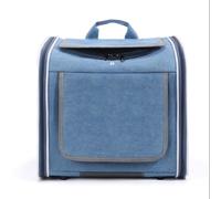 Bicycle Pet Bag | Multi - Functional Breathable & Spacious | Skylight Design for Cats & Small Dogs(Blue)