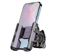 Bicycle Phone Holder 1S Quick Installation Drop-proof Motorcycle Phone Holder, 360° Rotating Phone Mount for 4.7‘’-7"' Mobile Phone, Suitable for Mountain Bike, Scooter, Electric Bike (Purple2)
