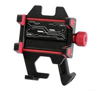 Bicycle Phone Holder for Bumpy Roads Off-Road Use(Red Rear View)