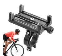 Bicycle Phone Holder - Handlebar Clip Mount, 4-Claw Grip | 360 Degree Rotating Holder for Smartphones from 2.3 to 3.4 Inch, Non-Slip Clamp, Compatible with Bicycles, Scooters, E-Bikes, Ou