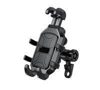 Bicycle Phone Holder Motorcycle Phone Holder With Vibration Dampener Motorbike Bike Anti-Theft Secure Lock Mobile Support Navigation Bracket Bike Phone Mount(Rearview mirror)