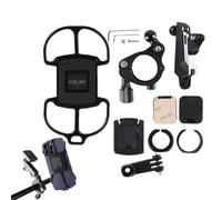 Bicycle Phone Holder - Universal 360 Degree Adjustable Rotating Clamp | Scooter Phone Holder for GPS Navigation Video Watching Live Streaming Empty Calls